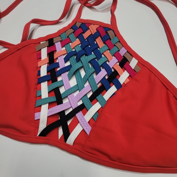 RARE Red Carter Dream Weaver Bikini Set - Picture 2 of 11